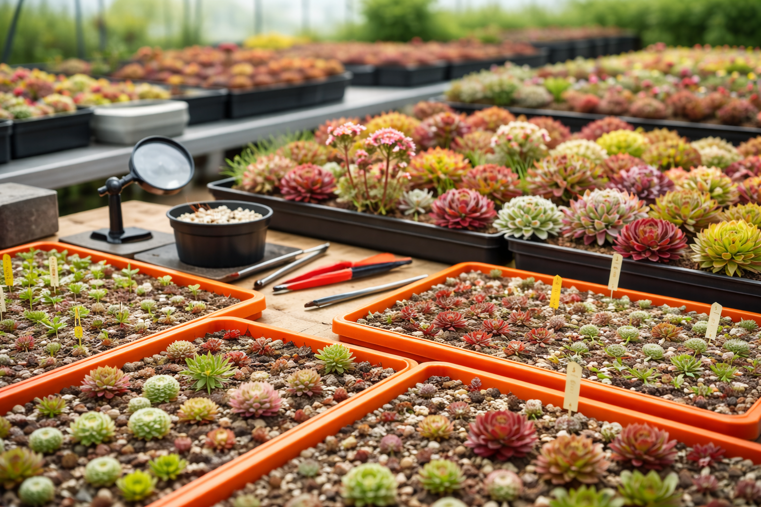 Sempervivum Züchtung – Wie neue Hauswurz-Hybriden entstehen