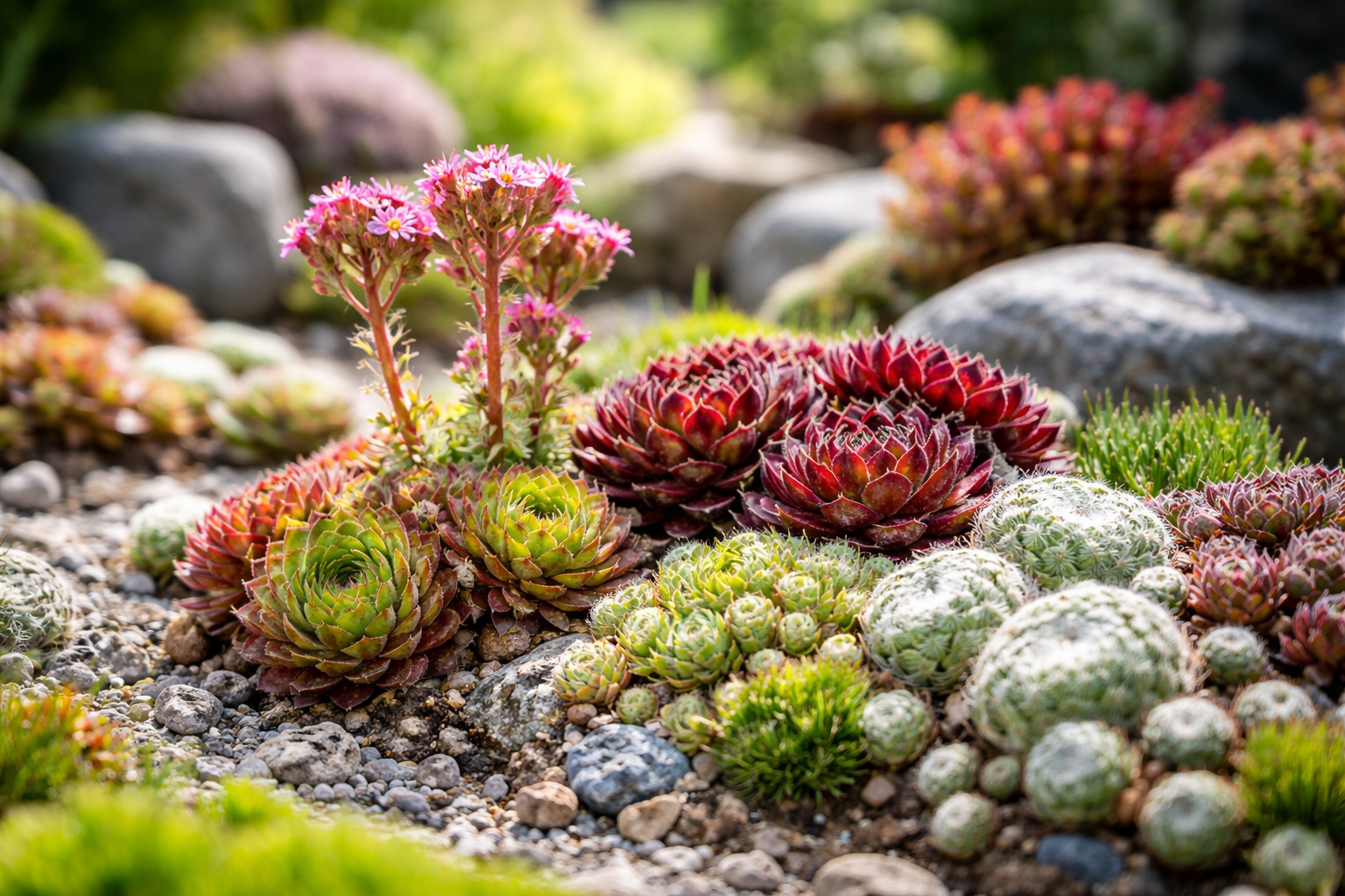 Sempervivum (Hauswurz) – Herkunft, Geschichte, Pflege und faszinierende Fakten